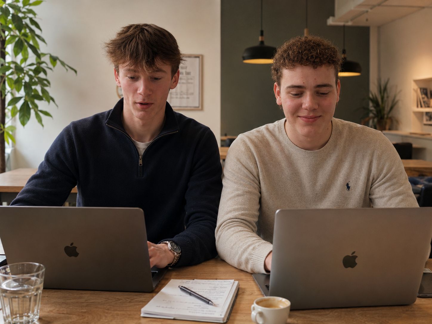 Tobias Reijersen en Tobias Wolswinkel van Noodbazaar